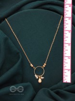 The Sphere Of Heaven- Golden Glass Beads Necklace With Anti-Tarnish Coating 