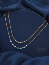 The Wonder Waters- Golden Layered Necklace With Anti-Tarnish Coating 