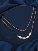 The Stepping Stones- Golden Layered Necklace With Anti-Tarnish Coating 