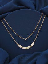 The Stepping Stones- Golden Layered Necklace With Anti-Tarnish Coating 