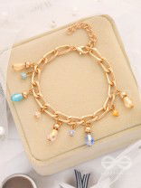 Catch the Sun- Golden Glass Beads Bracelet