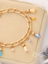 Catch the Sun- Golden Glass Beads Bracelet
