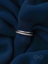 The Sparkling Skyline- Silver Layered Ring