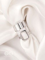 The Shimmering Quicksilver- Set of 2 Silver Rings