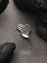 Hands Down- Adjustable Silver Ring