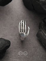 Hands Down- Adjustable Silver Ring