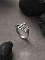 Hands Down- Adjustable Silver Ring