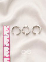The Triple Crown- Set of 3 Silver Rings