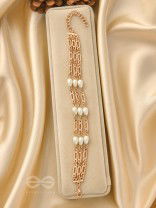 Ropes of Pearls- Golden Layered Pearls Bracelet