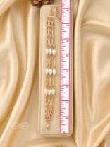 Ropes of Pearls- Golden Layered Pearls Bracelet