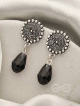 The Moonlit Rain- Tiny Trinket Earrings (Raven Black)