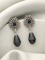 Drops of Light- Tiny Trinket Earrings (Midnight Black)