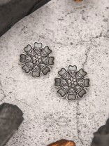 The Black Dahlia- Tiny Trinket Earrings