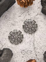 The Black Dahlia- Tiny Trinket Earrings