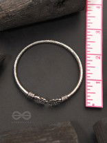 Full Bloom - Oxidised Bangle Bracelet