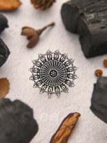 The Foggy Floret - Oxidised Statement Ring
