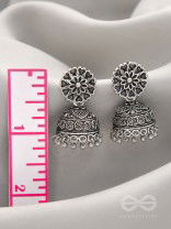 The Blooming Bud- Brass Jhumka Earrings