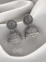 The Sun Flame- Brass Jhumka Earrings