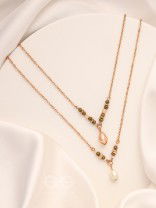 The Blazing Sleet- Golden Layered Necklace With Anti-Tarnish Coating 