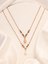 The Blazing Sleet- Golden Layered Necklace With Anti-Tarnish Coating 