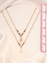 The Blazing Sleet- Golden Layered Necklace With Anti-Tarnish Coating 