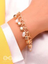 The Box of Rain- Golden Pearl Bracelet
