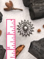 The Moon Glare- Oxidised Statement Ring