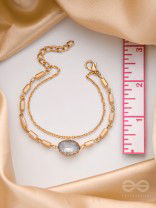 The Grey Sky- Golden Embellished Bracelet