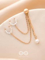 The Starry Eyes- Golden Beads Earcuff (One Ear)