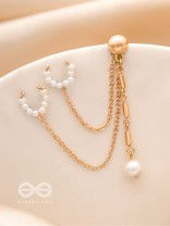 The Starry Eyes- Golden Beads Earcuff (One Ear)