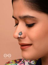 A MYSTIC CHAKRA - OXIDISED PRESS-ON NOSEPIN