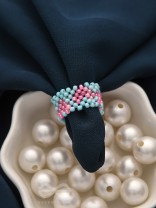 Little Hearts- Stretchable Colorful Beaded Ring