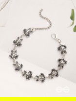 The Turtle Tale- Oxidised Turtle Bracelet