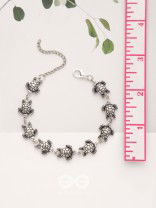 The Turtle Tale- Oxidised Turtle Bracelet