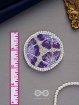 Samstara- Adorned with Flowers- Stones, Beads and Sequins Embroidered Earrings