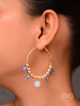 The Sun Shower- Golden Embellished  Earrings