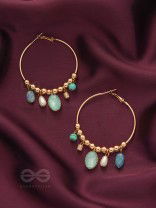 The Jazzy Cosmos- Golden Embellished  Earrings