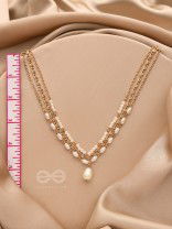  Drops of Sunlight- Golden Pearl Choker Necklace