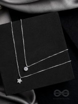 Petal n Bloom- Silver Layered Necklace