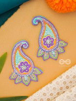 Vihaarin- The Charming- Resham and Sequins Embroidered Earrings