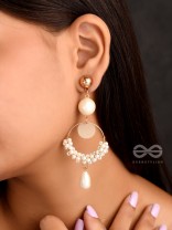 The Ivory Moon- Golden Pearl Earrings