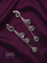 The Tolling Bells- Oxidised Jhumka Earrings