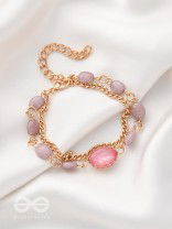 The Violet Sun- Golden Layered Bracelet