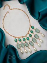 The Royal Grace- Golden Embellished Necklace With Anti-Tarnish Coating