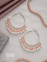 Kairavi- The Pristine Moonlight- Pearls and Beads Embroidered Earrings