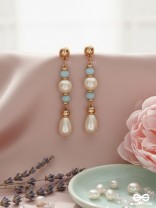 The Ray of Hope- Golden Pearl Earrings