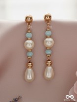 The Ray of Hope- Golden Pearl Earrings