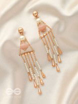 The Bermuda Triangle- Golden Embellished Earrings