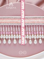 Avasya - The Dew Drops - Beads, Sequins And Pearl Drops Hand Embroidered Choker Neckpiece