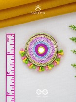 Dhriti- The Mythical Garden- Mirror, Resham and Sequins Embroidered Earrings